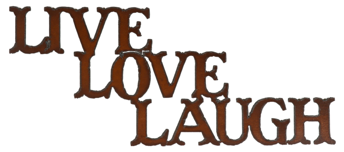 Live Love Laugh Cut-out Signs - Click Image to Close