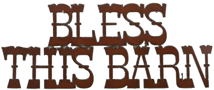 Bless This Barn Cut-out Sign - Click Image to Close