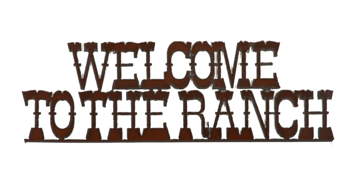 Welcome To The Ranch Cut-out Signs - Click Image to Close