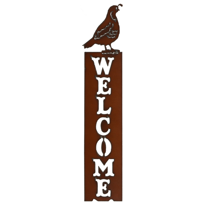 Quail Welcome Sign - Click Image to Close