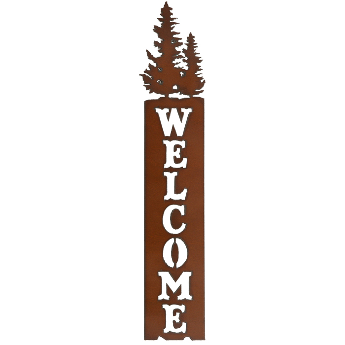 Pine Trees Welcome Sign - Click Image to Close