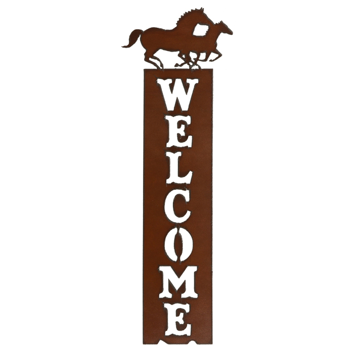 Horses Welcome Sign - Click Image to Close