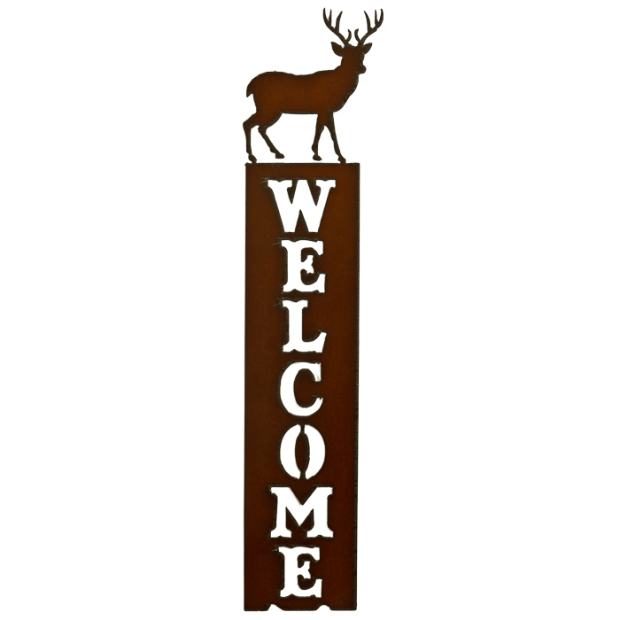 Deer Welcome Sign - Click Image to Close