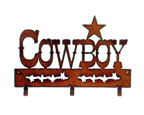 Star Cowboy 3 Hook Key Holder - Click Image to Close