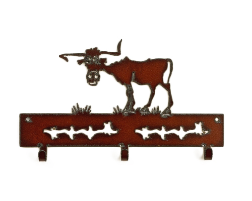 Mad Cow 3 Hook Key Holder - Click Image to Close