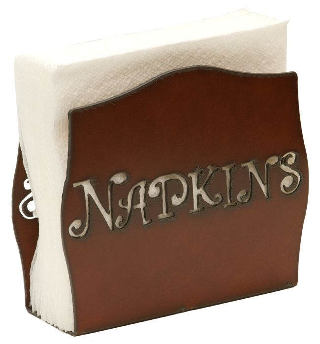 Script Napkin Holder - Click Image to Close