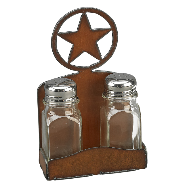Texas Star Salt & Pepper Holder - Click Image to Close