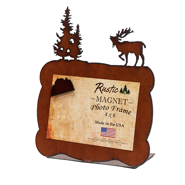 Elk w/Trees Photo Frame - Click Image to Close