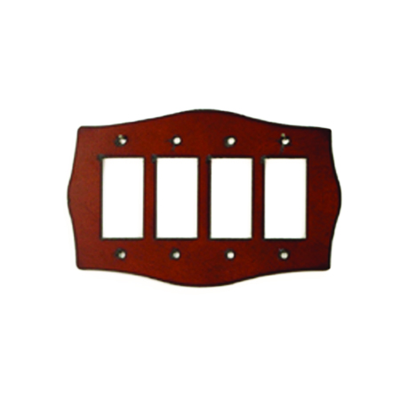 Plain Quad Rocker Switchplate Covers - Click Image to Close